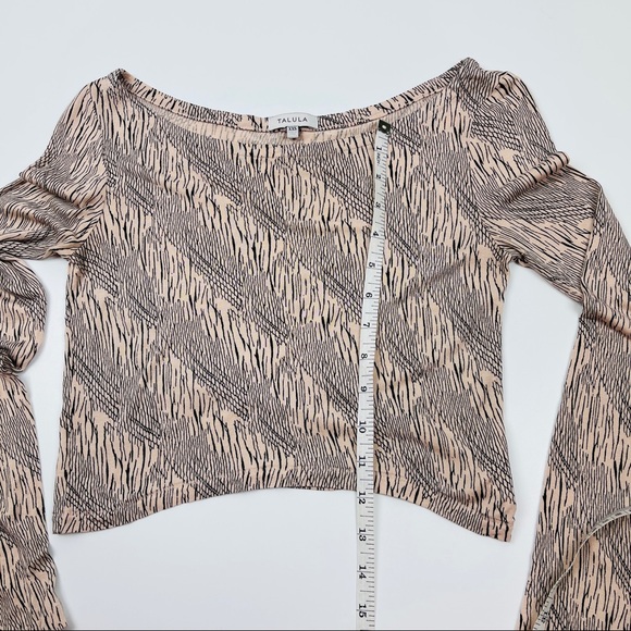 🐯2/$15🐯 TALULA Long Sleeve Crop Pink Peach XXS - Picture 2 of 12